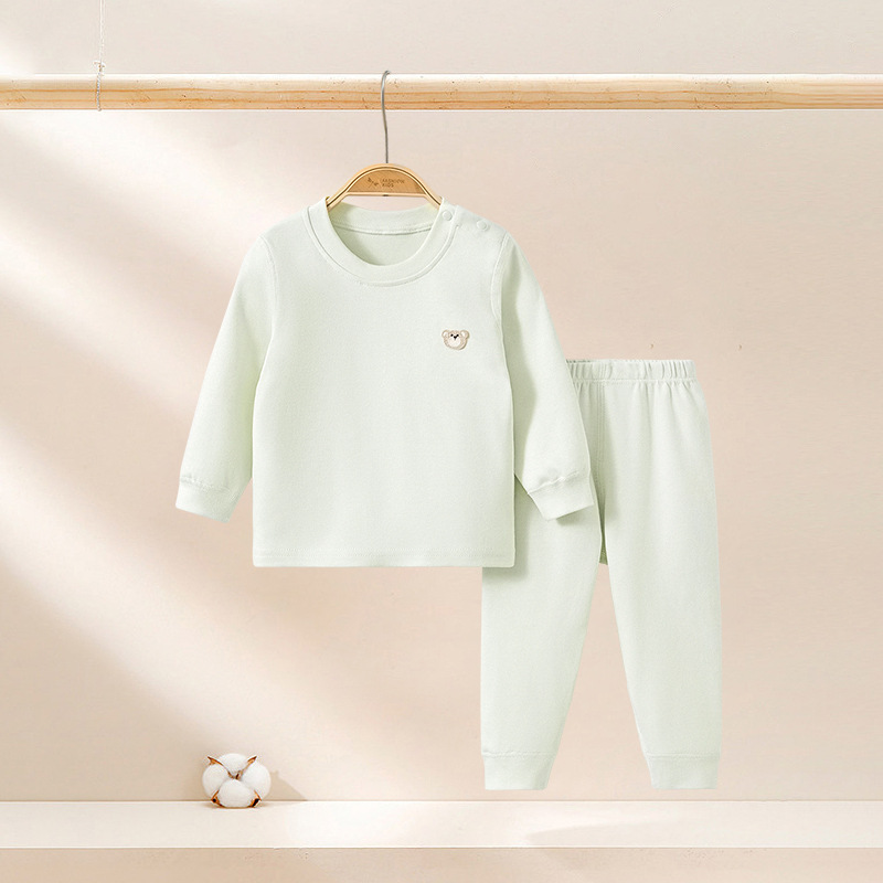 Primavera, otoño, invierno, ropa interior infantil, niños calientes, niñas y niños, dos piezas, ropa interior, pantalones de otoño