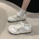 Super Soft Agan Training Shoes Women's 2025 New Autumn Niche Retro Casual Sneakers Lightweight Lace-up Puff Shoes