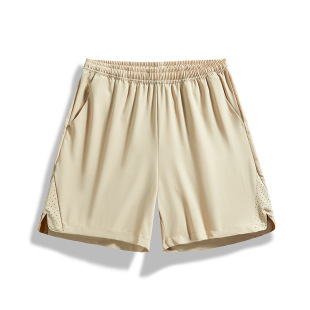 Outdoor Ice Silk Quick-drying Pants Men's Sports Leisure Large Size Shorts Five-length Pants Women's Couple's High Elastic Breathable Ice Silk Shorts