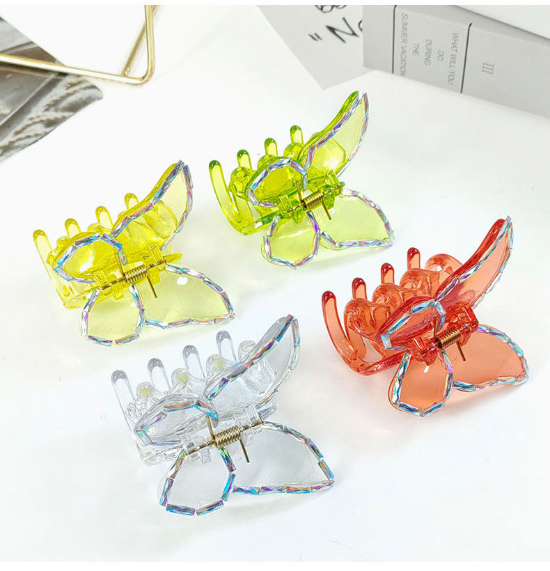 Korean Transparente Butterfly Acrylic Shark Clip display picture 1