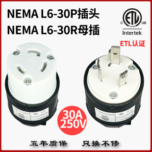American American Standard Taiwan Nemal6-30Pr Triangular Foot Three-Claw Dryer Detachable Assembly Industrial Plug