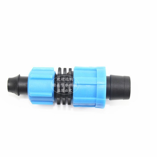 Φ 16mm correa de riego por goteo de doble bloqueo de derivación tipo parche de inserción en tierras de cultivo tipo laberinto accesorio especial correa de riego por goteo