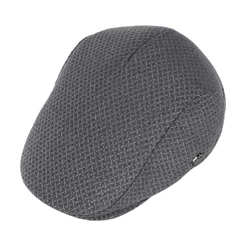 Sombrero de los hombres de primavera y verano nuevo de mediana edad y ancianos hacia adelante sombrero transpirable a prueba de sol delgada gorra de pico boina británica sombrero de pintor