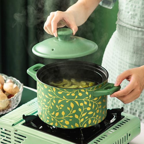 CNNB casserole stew pot household gas ceramic soup pot small high temperature resistant clay pot rice pot stone pot soup casserole