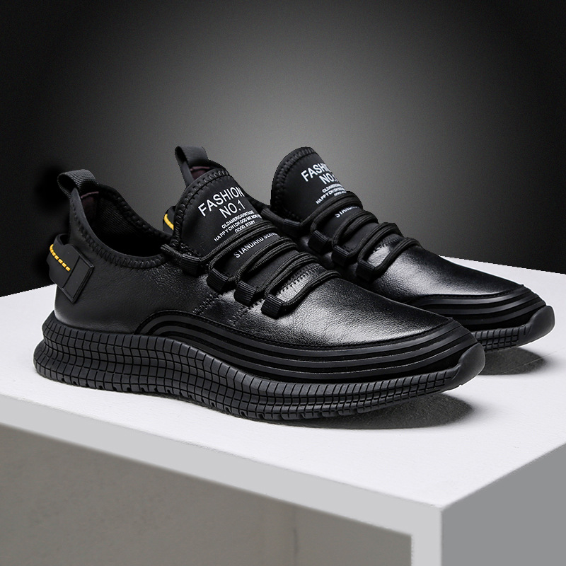 Chaussures homme en cuir véritable - Ref 3445677 Image 1