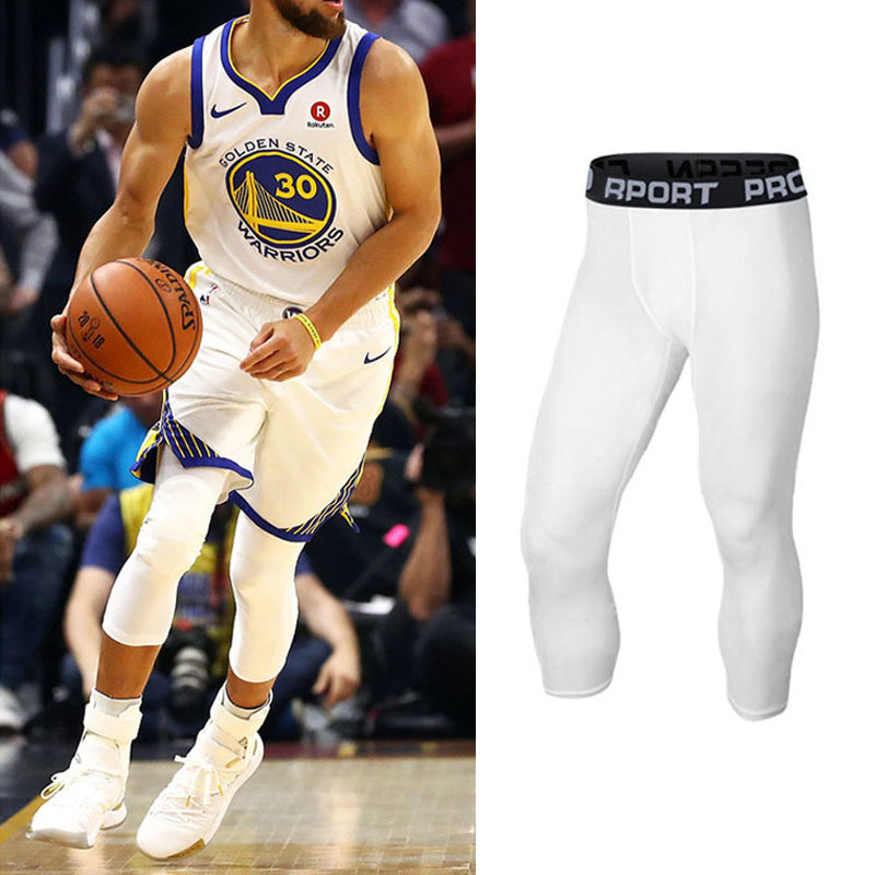 Basketball Sports Tight Pants Men's Seven-Nine Running Training High Elastic Breathable Quick-drying Compression Tight Base Pants Basketball Sports Tight Pants Men's Seven-Nine Running Training High Elastic Breathable Quick-drying Compression Tight Base Pants