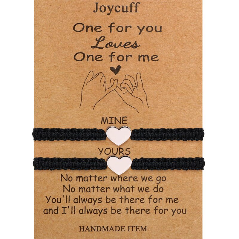 European and American Cross-Border Braided Rope Bracelet 26 Letters Peach Heart Braided Bracelet Couple Personalized Bestie Combination Letter Bracelet