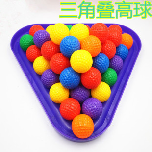 Triangle Stacked High Ball Toys Puzzling Building Blocks Plastic Toys Desktop Toys Splicing Building Blocks Stacked High Building Blocks