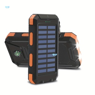 10000/20000/30000mAh Portable Solar Cell Phone Battery Cross Border