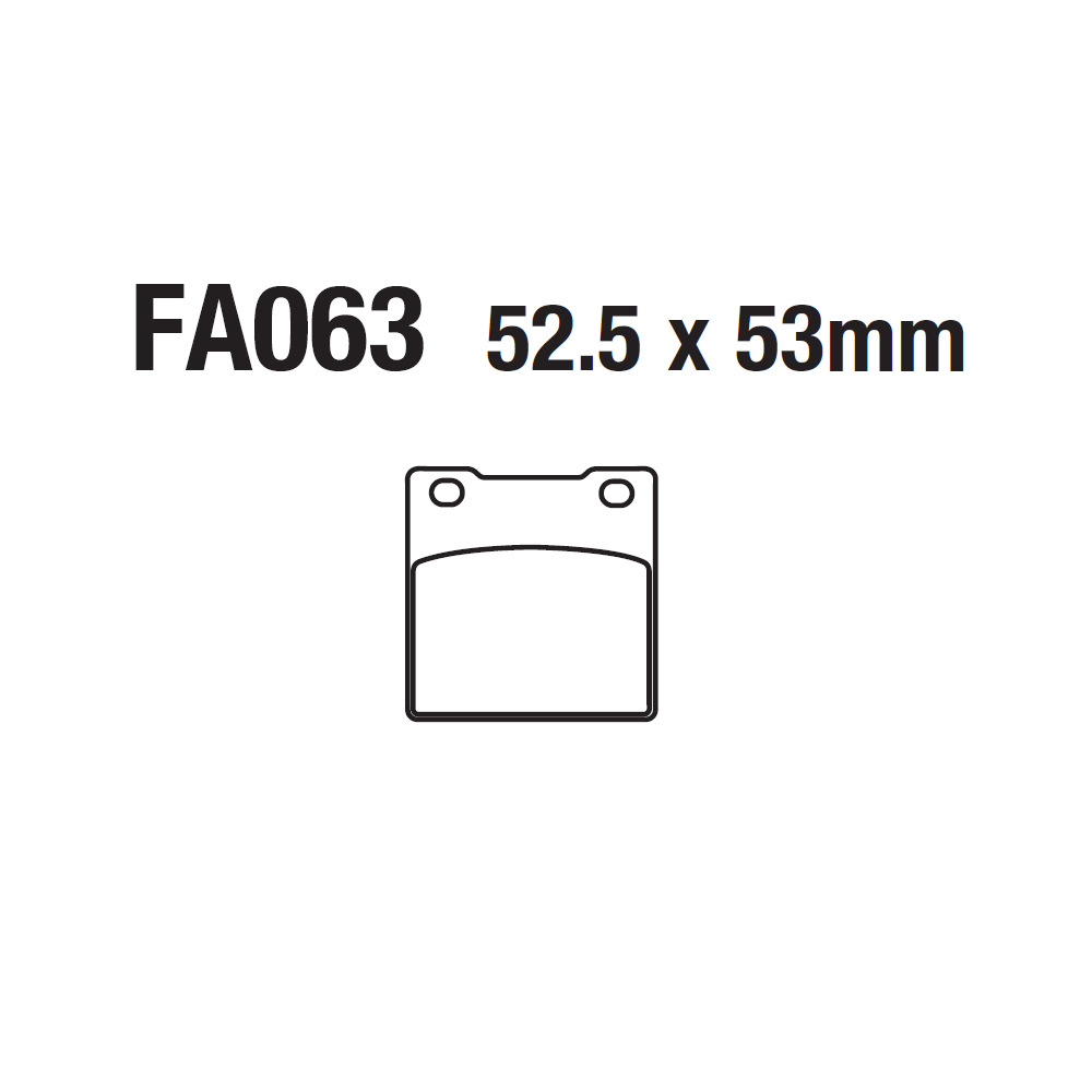 Pastillas de freno de disco de motocicleta Pastillas de freno Pilas de freno de disco FA063 GSX 250 400 600 1100