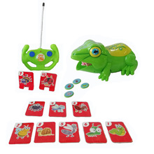 跨境充电仿真爬行遥控吐舌头吸食青蛙 抖音热播比赛玩具 吸钱青蛙