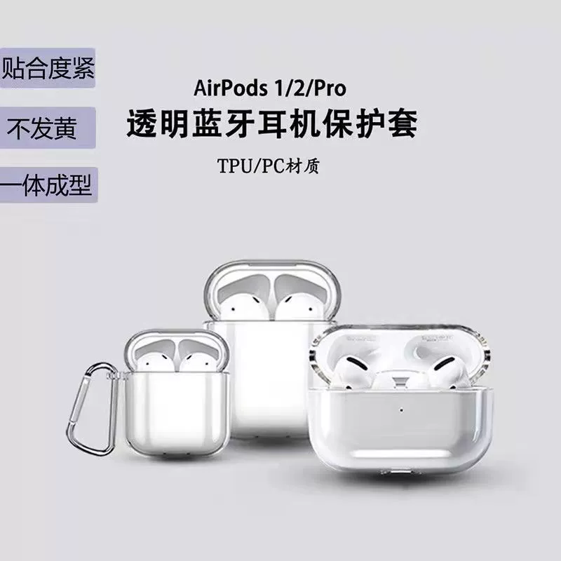 Чехол для наушников Apple AirPods Pro 3 (2-го поколения), матовый прозрачный, из материала TPU, для AirPods Pro 2/4 поколения