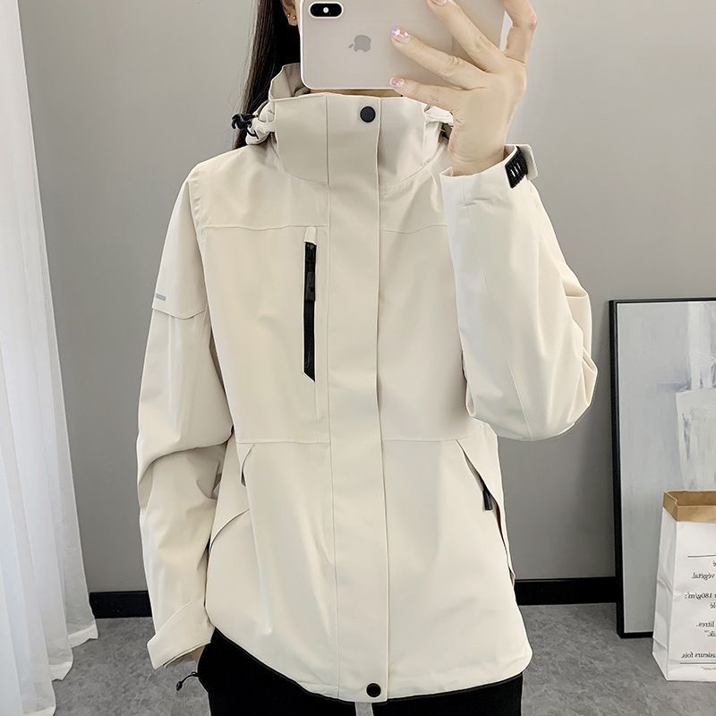 冲锋衣外套女新款秋冬可拆卸两件套户外加绒加厚保暖登山运动服男|undefined