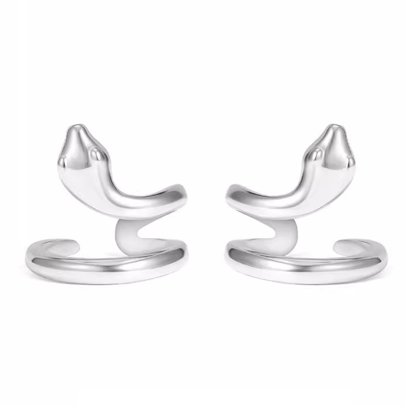 Snake-shaped Clip Men Without Pierced Ears, Snake-shaped Ear Bone Clip, Light Luxury High- Accessory, Gift For_voghion.com