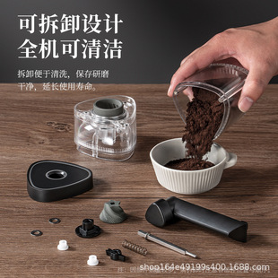 Stainless steel manual labor-saving grinder coffee manual repeat black hand-cranked coffee machine hand-cranked bean grinder cross-border