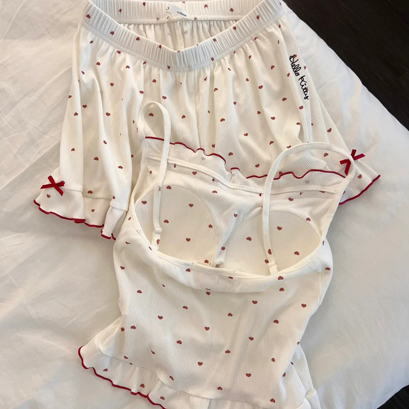 hellokitty2025新款吊带胸垫睡衣女夏季春秋天莫代尔甜美家居服薄|undefined