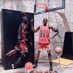 Nbaのボールスターの1/9のジョーダンの科比のジェームズの倉庫の中で可動な人形の手は兵人の模型を飾って現物の卸売りをします。