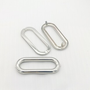 Luggage Hardware Oval-Shaped Hand-Held Storage Box Iron Handle Oval-Shaped Large Eyelet Storage Frame Iron Eyelet