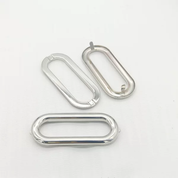 Oval-Shaped Metal Handle Storage Box with Iron Handle, Large Eyelet Storage Frame, New Trendy Style