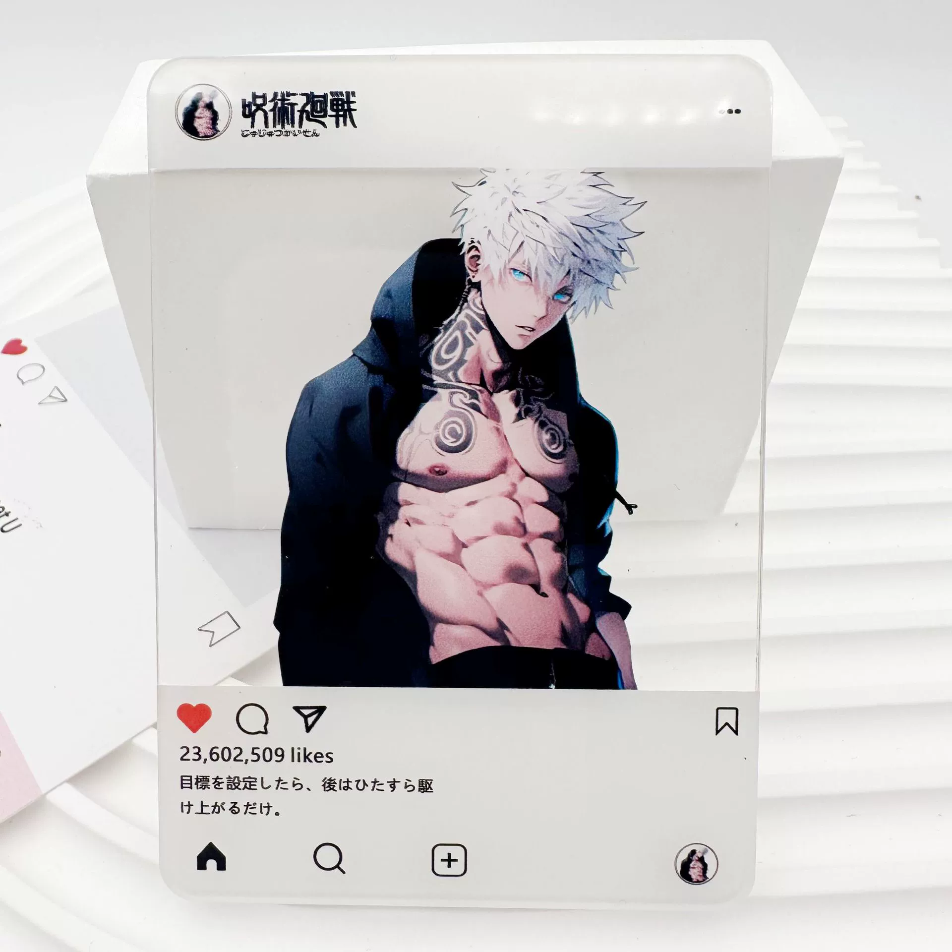 А acrylic Polaroid кадр (Polaroid) — арт по вселенной Jujutsu Kaisen, 8.8×6.3 см, легкая коллекционная вещь