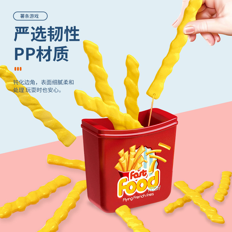Juegos de mesa multijugador juegos de fiebre de papas fritas interactivas, fiesta familiar, máquina de patatas fritas rebotantes