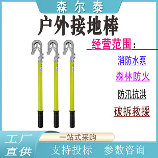 Outdoor High-Voltage Grounding Rod Grounding Rod Outdoor Grounding Rod Double-Tongue Die-Casting 10Kv Package Inspection Qualified