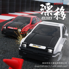 Cross-border drift remote control car small AE86 four-wheel drive racing charging high-speed children's toy car GTR model