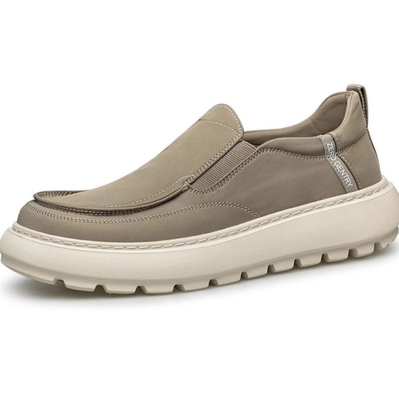 2025 New Casual Lightweight Breathable Canvas Shoes Wear-Resistant Super Soft Sole Slip-On Design Pure Plain Fashion Style