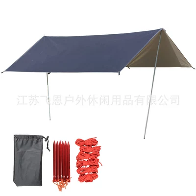 Çadırlar 210T silver coated UV50 - black-3-4-people