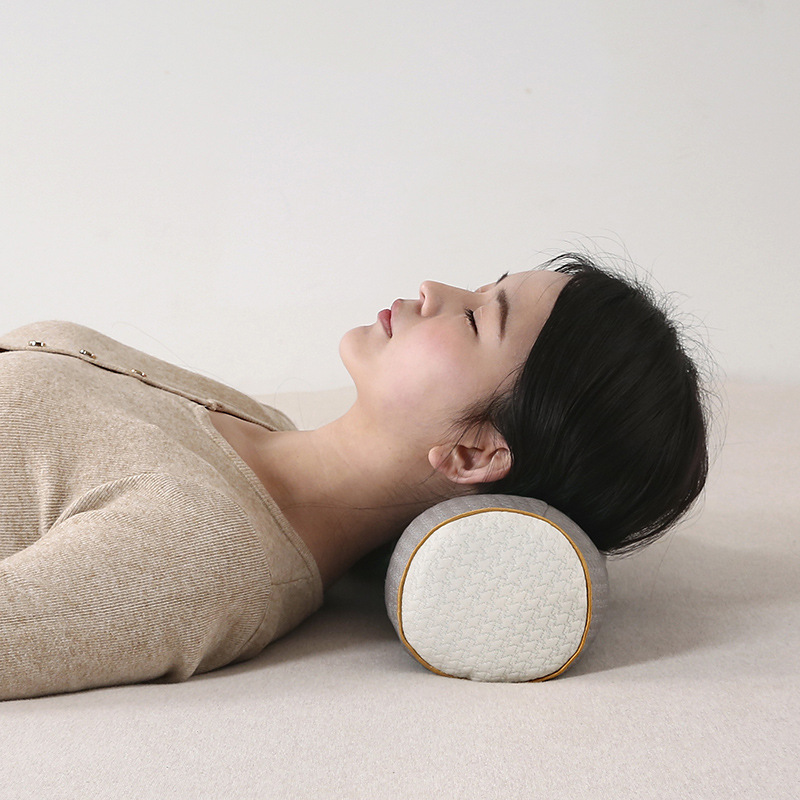 大人用三角頚椎枕、睡眠補助、リカバリー、逆アーチ矯正、特別な全そばハードキャンディーネックピロー|undefined