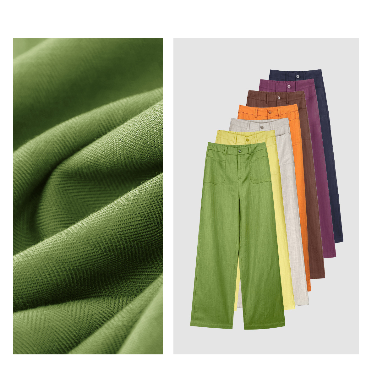 Raindrop Linen Women's Summer Thin Tencel Linen Wide-Leg Pants, Cool-Feel Women's Casual Pants, Straight-Leg, Breathable, High-Waisted, Versatile