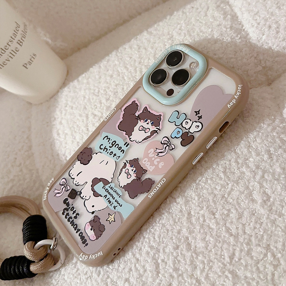 Cute Phone Case With Bracelet For Iphone 14 Pro Max 13 12 11_voghion.com