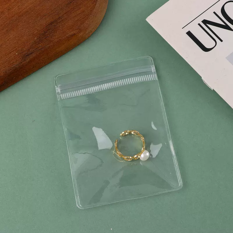 PVC透明首饰收纳袋定制饰品包装密封袋珠宝文玩塑料自封袋防氧化