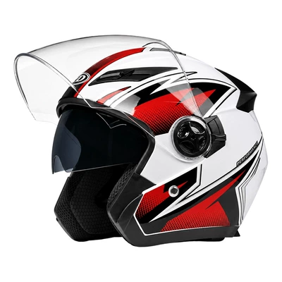 LED tail light, half helmet, Motosiklet kaskı (dəbilqə)