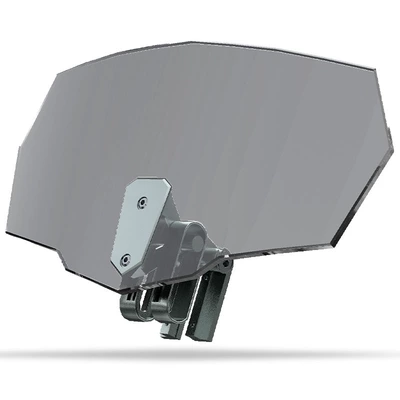 Motorcycle universal modified small Motorcycle front windshield - approximate-dimensions-height-115width-260-smoke-gray-imported-electrostatic-film
