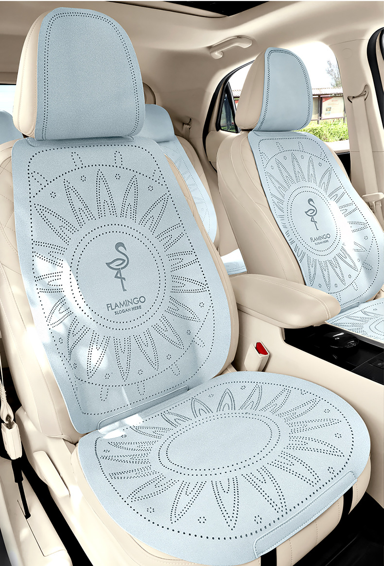 Lynk & Co 08EMP Suede Seat Cushion Flamingo Car Seat Cushion Summer Breathable Foreign Trade Amazon Independent Station
