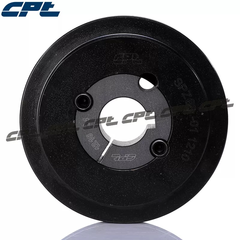 CPT欧标皮带轮SPZ85-01-1210一槽节径85适配锥套1210铸铁皮带轮