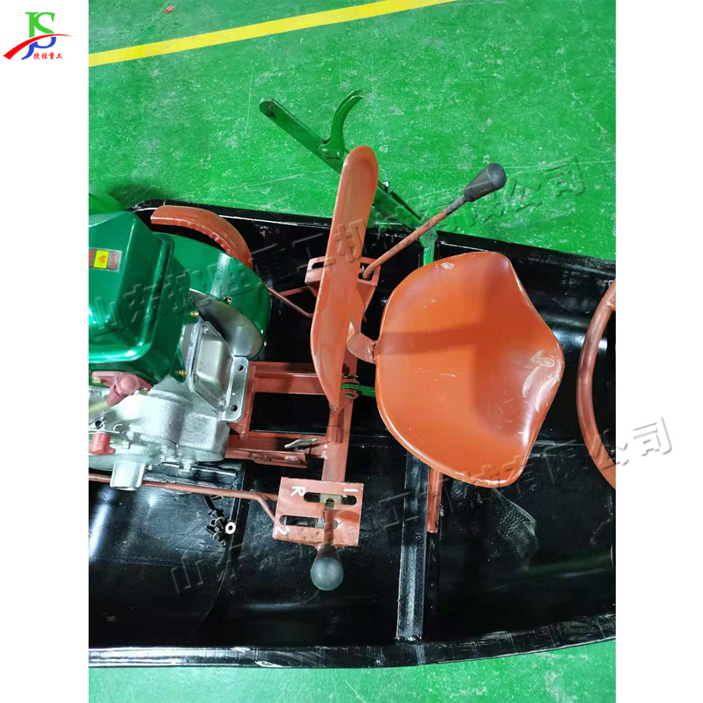 pequeño barco de cultivo mecánico de colina de llanura diesel tipo amfibio rotativo cultivador de campo de arroz de montaña de área de lago