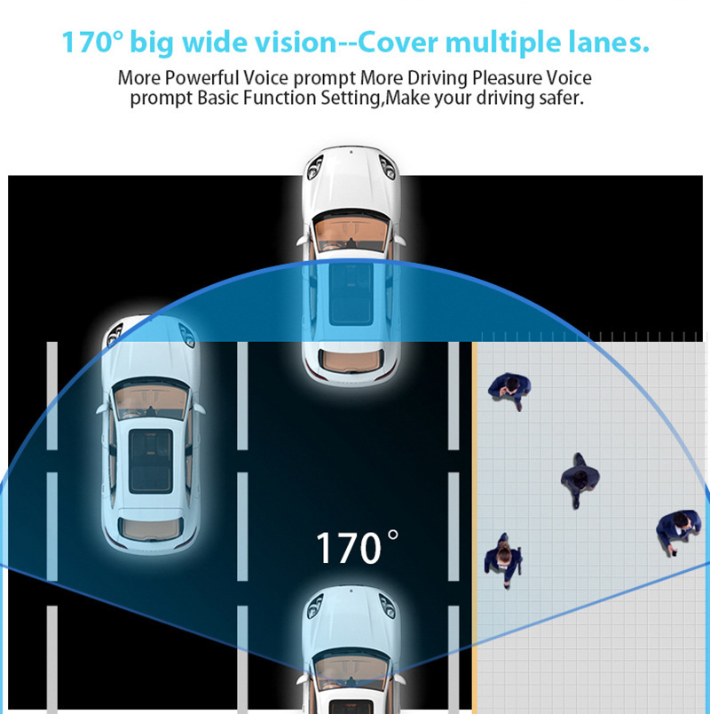 Lf9 Hidden Driving Recorder 4K Front and Rear Dual Recording Wifi Night Vision 1296P High-Definition 24-Hour Parking Monitoring