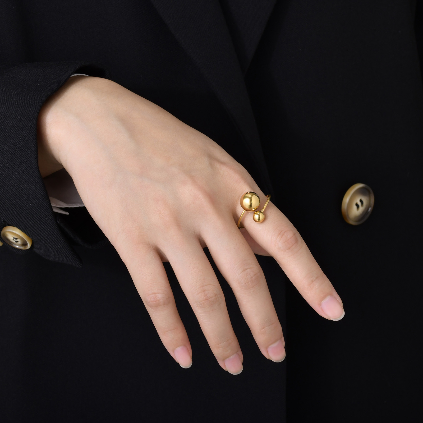 Simple Style Style Wholesale Jewelry Simple Style Geometric 201 Stainless Steel Plating Stainless Steel Rings