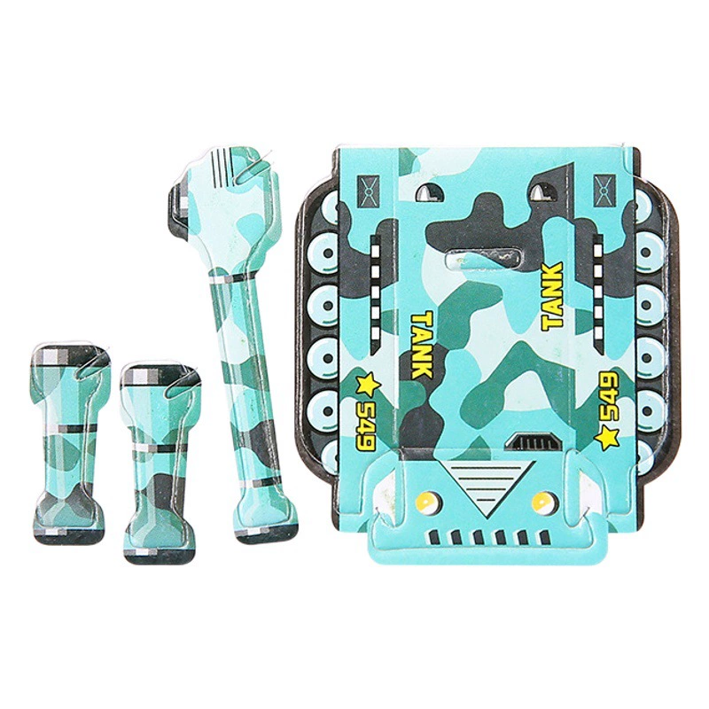 Детская бумажная 3D головоломка с динозавром, танк, самолет, колесница, военная модель, трехмерная маленькая головоломка, игрушка в подарок