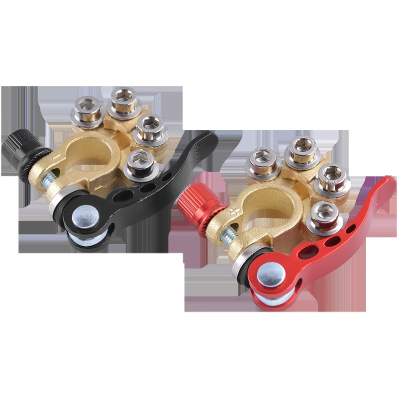 Pin de fábrica terminal de la batería de latón estañado conector de la batería adaptador de clip de grifo