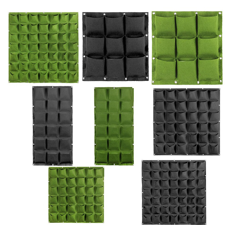 Bolsa de plantación vertical de fieltro no tejido, para pared verde, jardinería y protección de pendientes