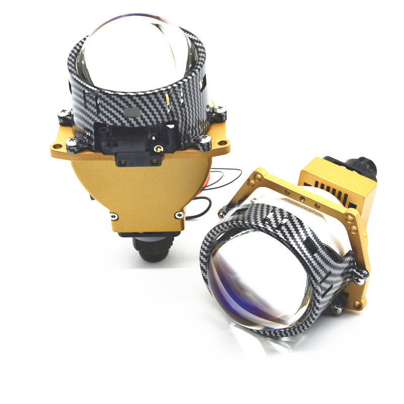 Lente bifocal LED láser de alta potencia de película azul de cuatro capas de fibra de carbono | taza de lámpara reflectante de 3, condensación no destructiva image 6