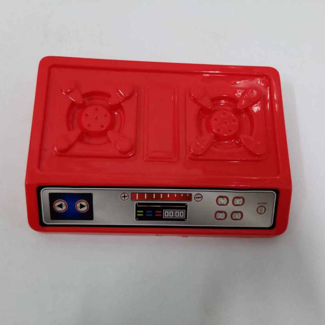 Juguetes caseros cubiertos accesorios de horno cuadrado rojo