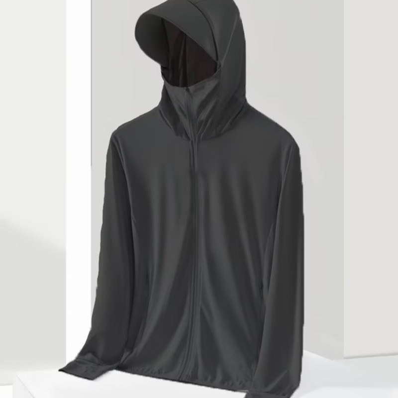Ropa de protección solar simple y cómoda, gorra de hielo grande, ropa de protección solar ultrafina para hombres y mujeres, ropa de protección solar anti-UV para hombres