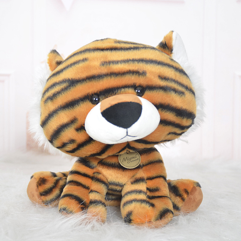 Simulación animal sacudiendo la cabeza muñeca Tigre elefante hipopótamo Husky cerdo coche de juguete felpa muñeca al por mayor