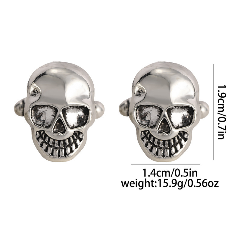 creative new products special shaped retro skull cufflinks personality versatile suit shirt decoration accessories_voghion.com