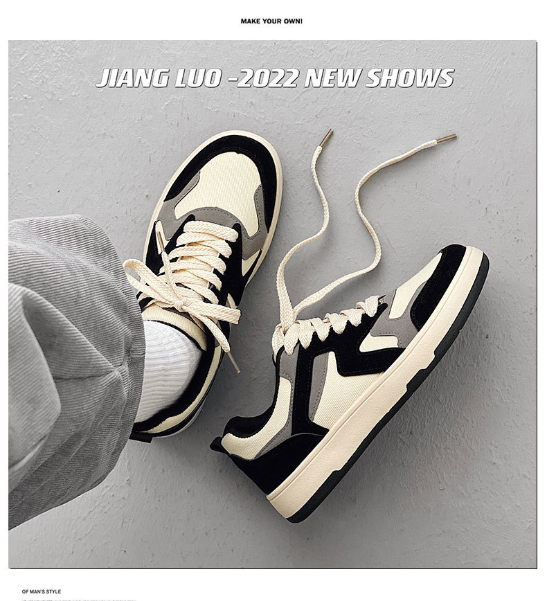 Chaussures en toile pour hommes, chaussures tendance et polyvalentes, chaussures de planche respirantes pour étudiants, version coréenne, chaussures en tissu d'hiver, chaussures décontractées, 2024_voghion.com