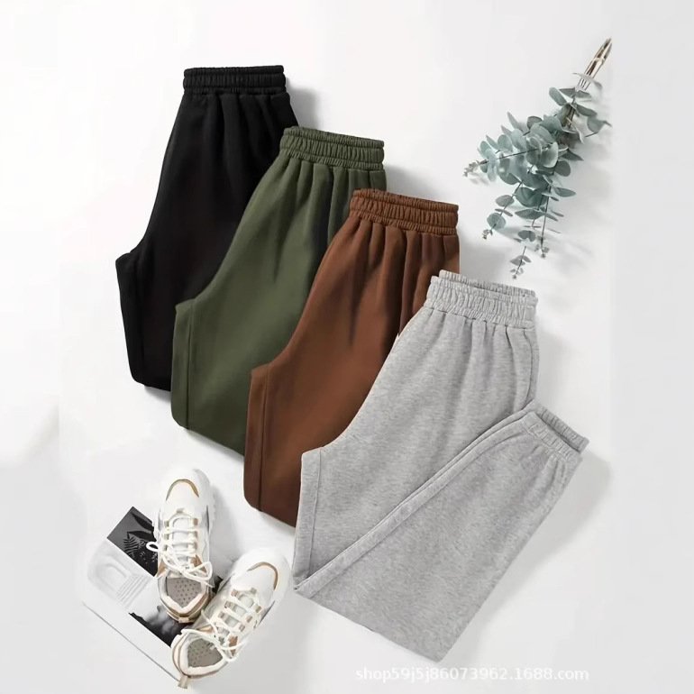 Popular Foreign Trade Women's Clothing on Aliexpress and Amazon, Casual Sweatpants for Women 1012 # 4-Piece Set